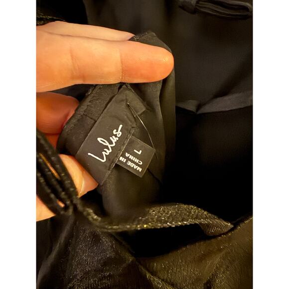Open back black lulus dress size large - Picture 4 of 7